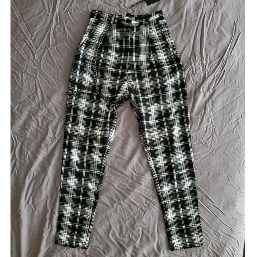 Plaid Harness Pants